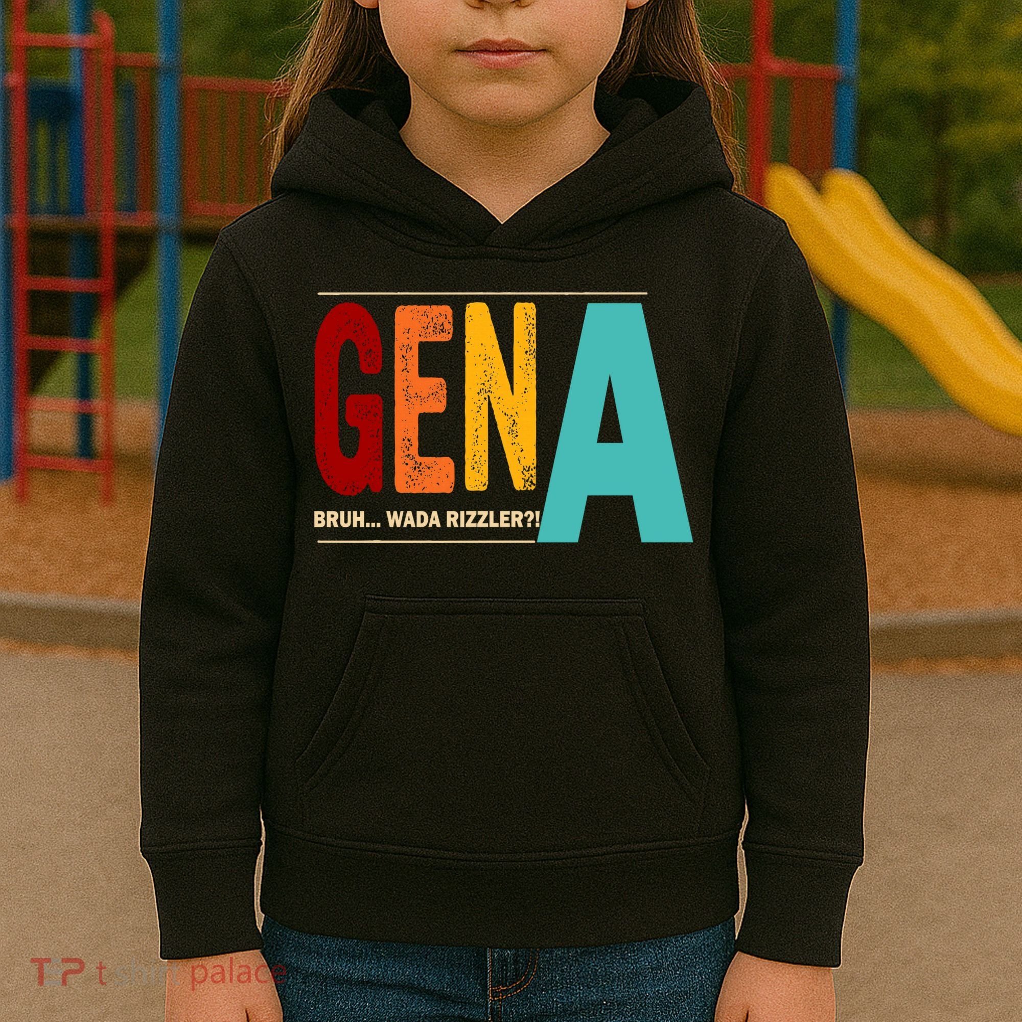 Gena Gen Bruh Wada Rizzler Kids Hoodie