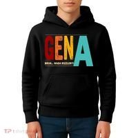 Gena Gen Bruh Wada Rizzler Kids Hoodie thumb 4