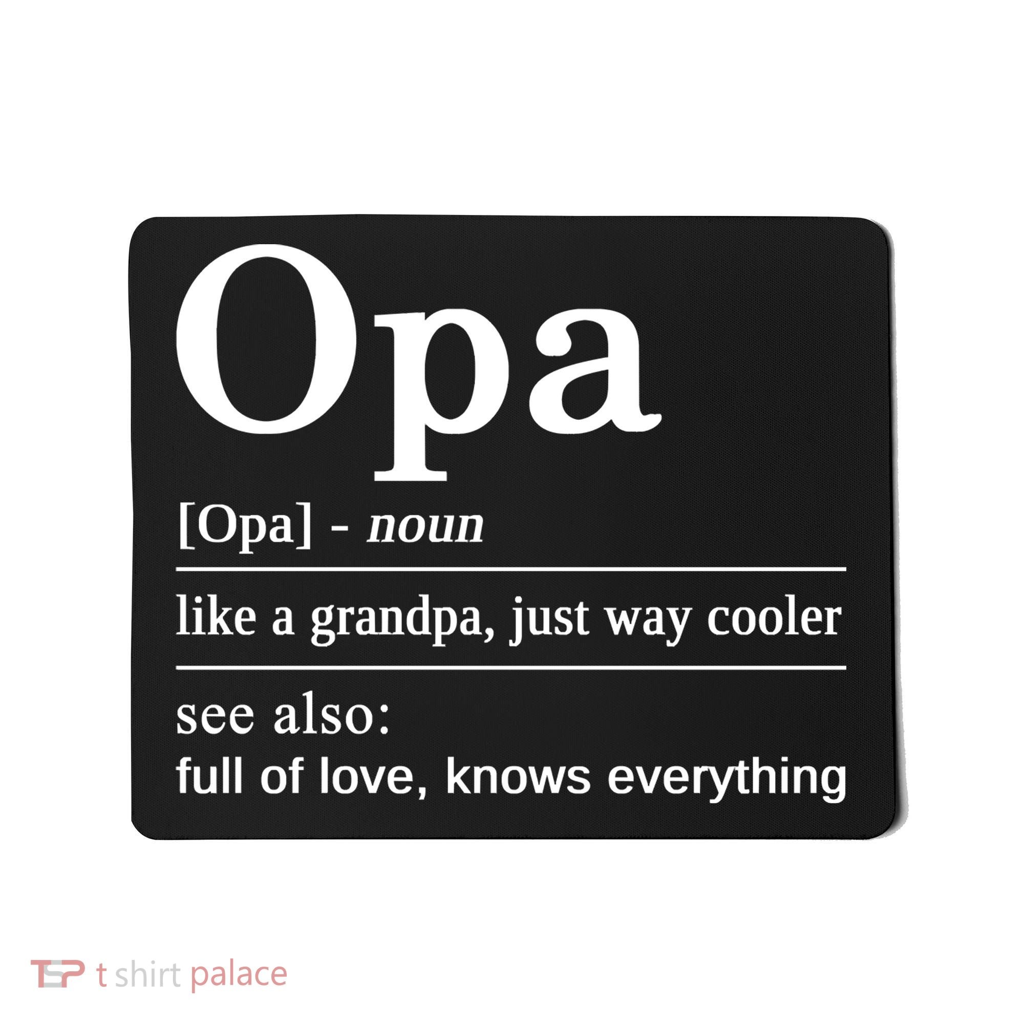 German Grandpa Best Opa For Your German Grandfather Mousepad