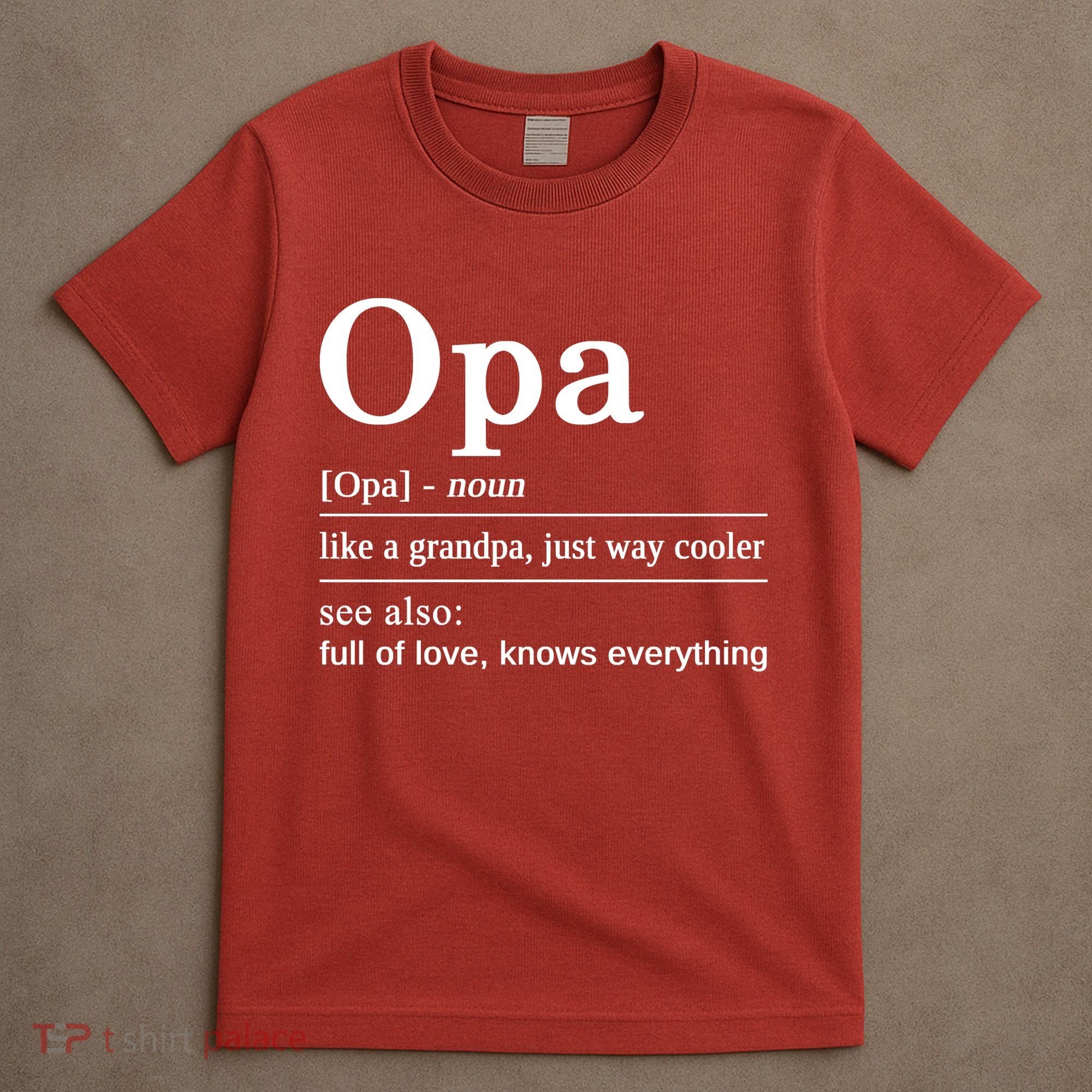 German Grandpa Best Opa For Your German Grandfather T-Shirt