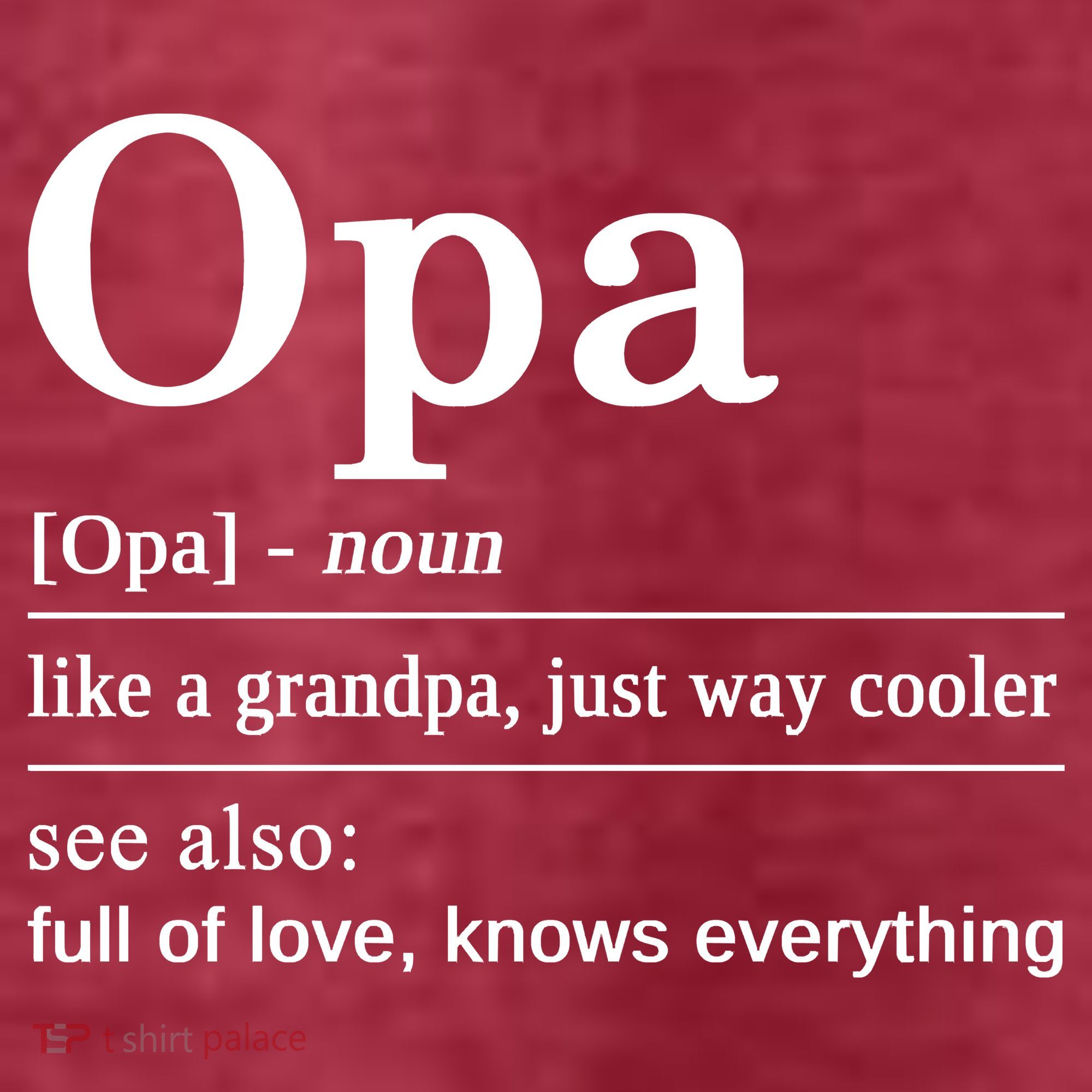 German Grandpa Best Opa For Your German Grandfather T-Shirt