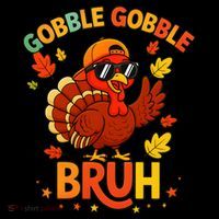 Gobble Gobble Bruh Funny Cute Thanksgiving Coffee Mug thumb 5