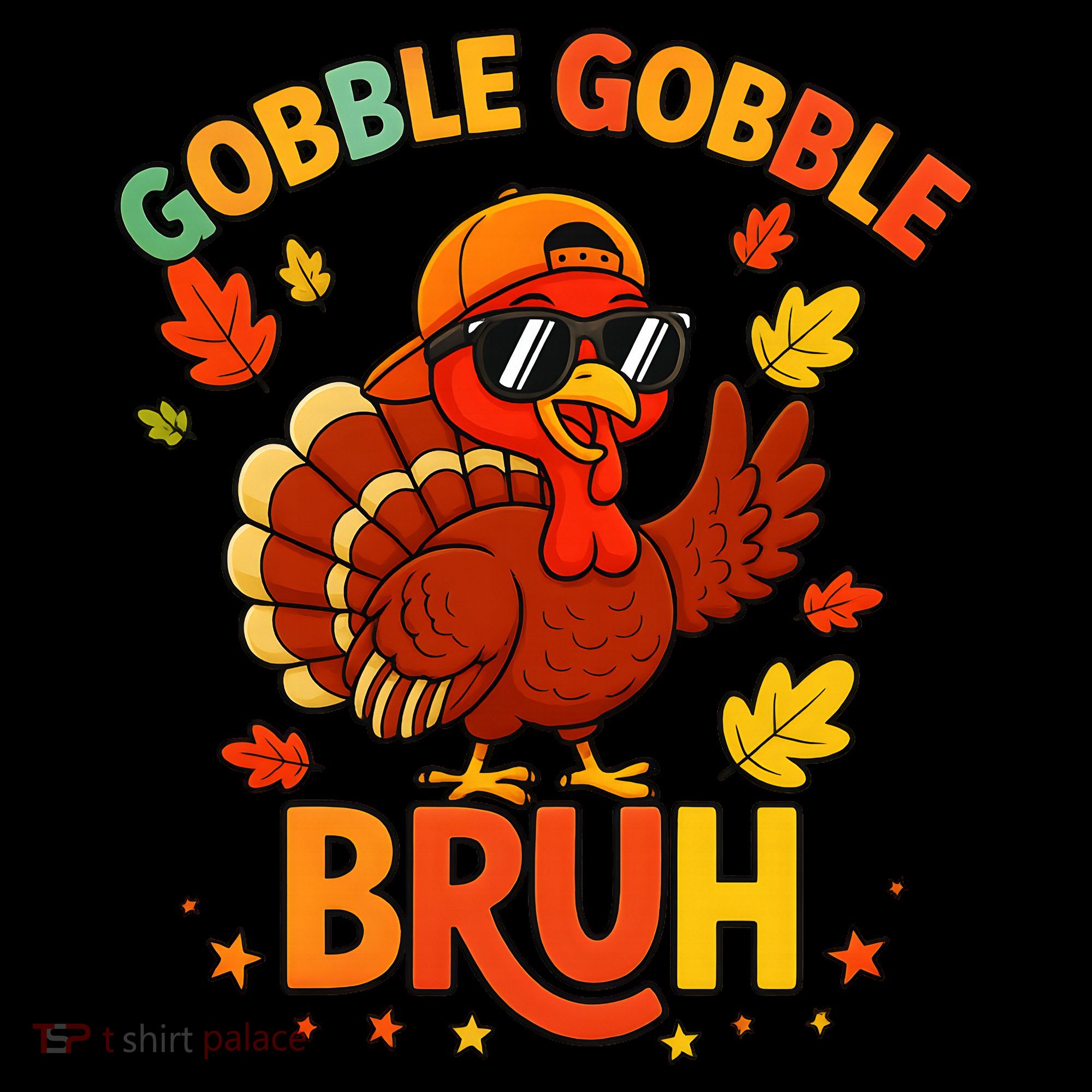 Gobble Gobble Bruh Funny Cute Thanksgiving Women's Hoodie
