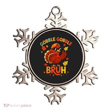Gobble Gobble Bruh Funny Cute Thanksgiving Ornament