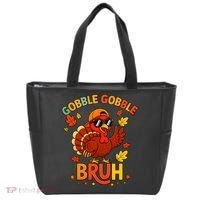 Gobble Gobble Bruh Funny Cute Thanksgiving Tote Bag thumb 0