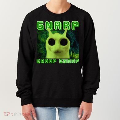 Gnarp Gnarp Cat Silly Alien Meme Cat Meme Brainrot Memes Women's Sweatshirt