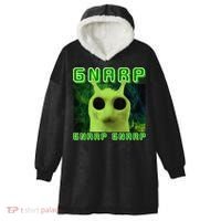 Gnarp Gnarp Cat Silly Alien Meme Cat Meme Brainrot Memes Hooded Wearable Blanket thumb 0