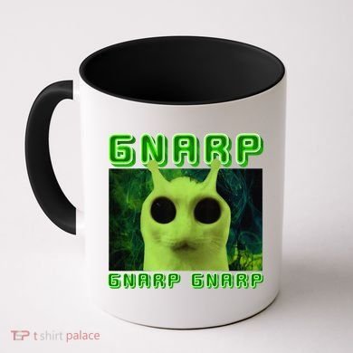 Gnarp Gnarp Cat Silly Alien Meme Cat Meme Brainrot Memes Coffee Mug