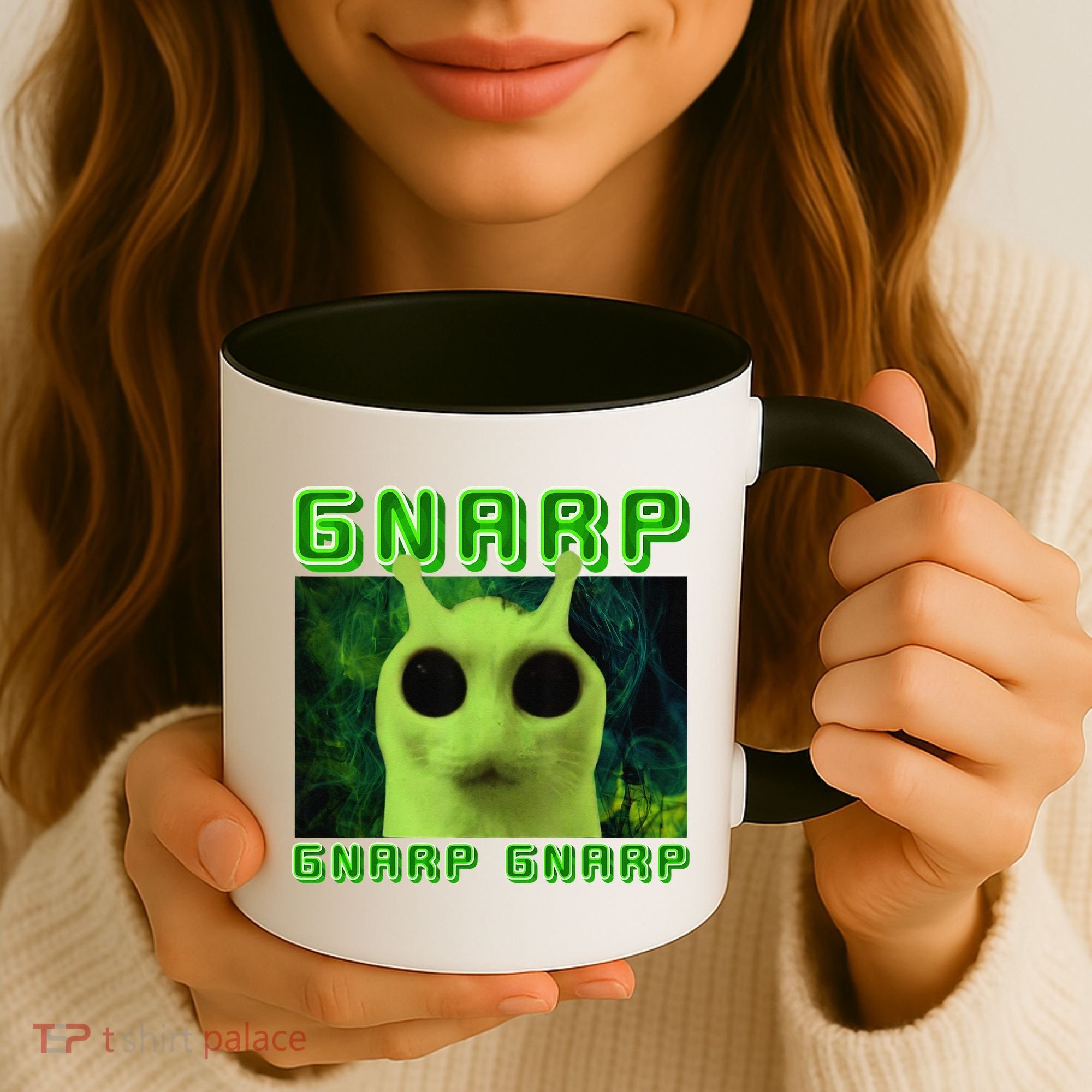 Gnarp Gnarp Cat Silly Alien Meme Cat Meme Brainrot Memes Coffee Mug