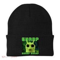 Gnarp Gnarp Cat Silly Alien Meme Cat Meme Brainrot Memes Beanie thumb 0