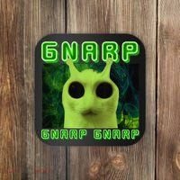 Gnarp Gnarp Cat Silly Alien Meme Cat Meme Brainrot Memes Coaster thumb 0