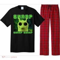 Gnarp Gnarp Cat Silly Alien Meme Cat Meme Brainrot Memes Pajama Set thumb 0