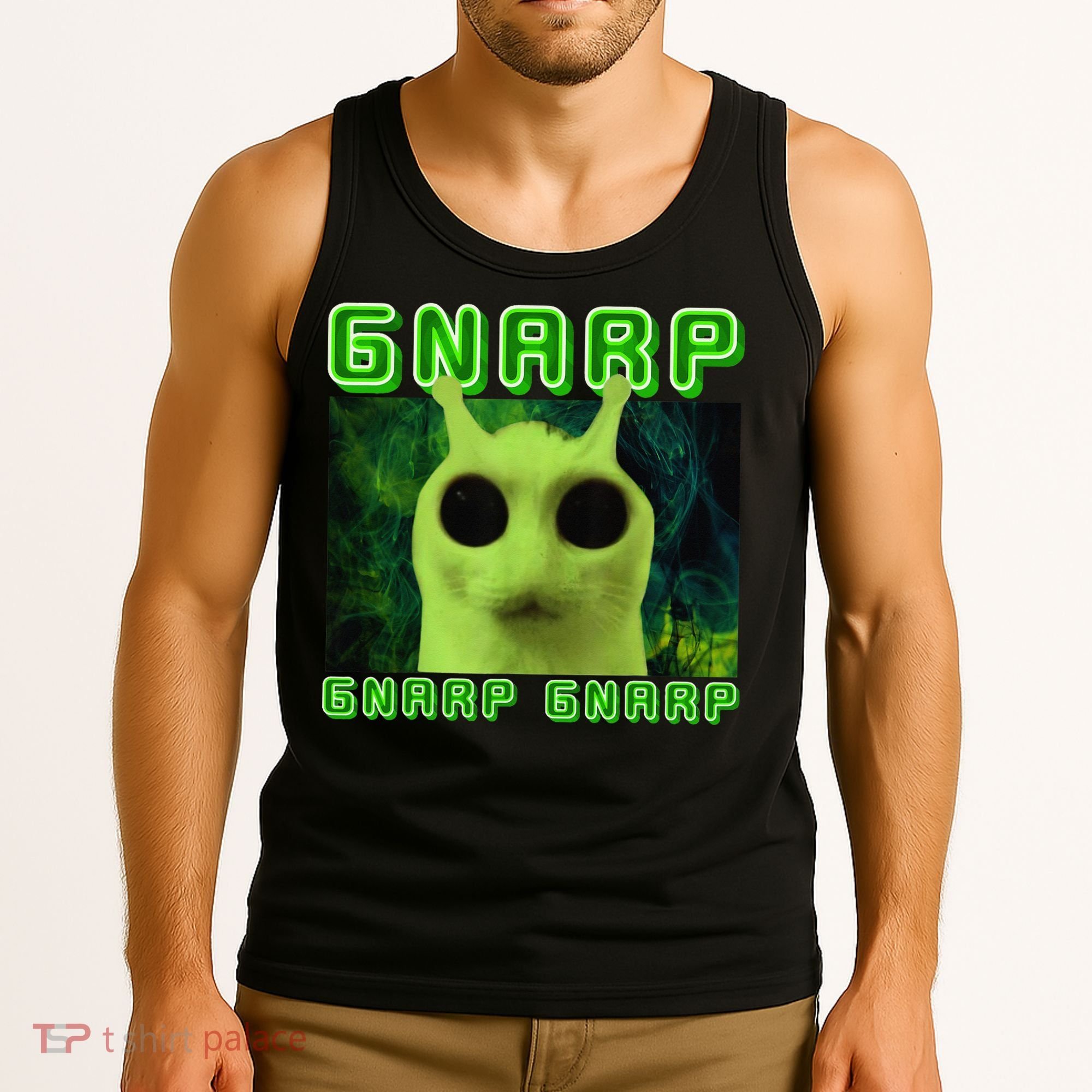 Gnarp Gnarp Cat Silly Alien Meme Cat Meme Brainrot Memes Tank Top