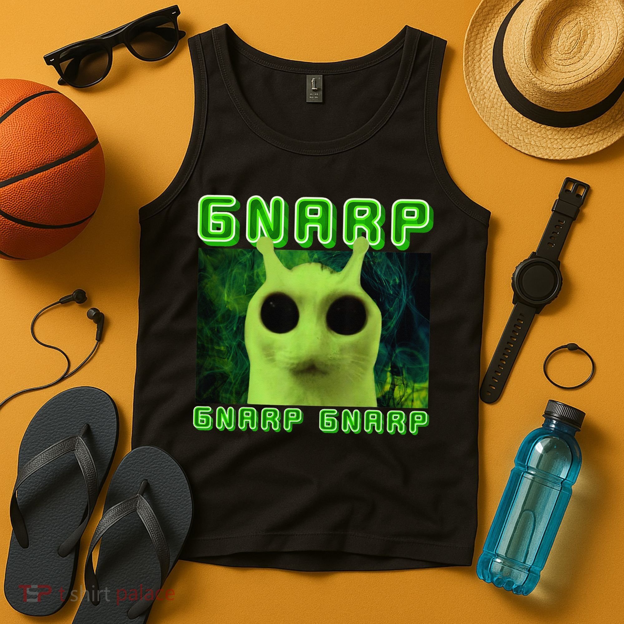 Gnarp Gnarp Cat Silly Alien Meme Cat Meme Brainrot Memes Tank Top