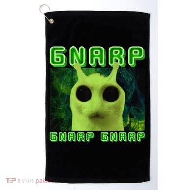 Gnarp Gnarp Cat Silly Alien Meme Cat Meme Brainrot Memes Golf Towel