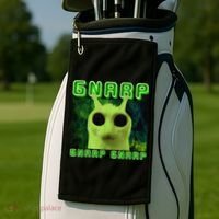 Gnarp Gnarp Cat Silly Alien Meme Cat Meme Brainrot Memes Golf Towel thumb 2