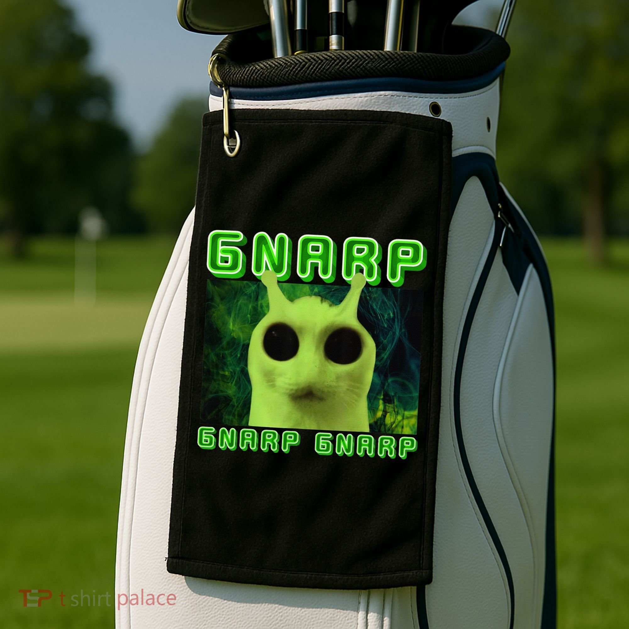 Gnarp Gnarp Cat Silly Alien Meme Cat Meme Brainrot Memes Golf Towel