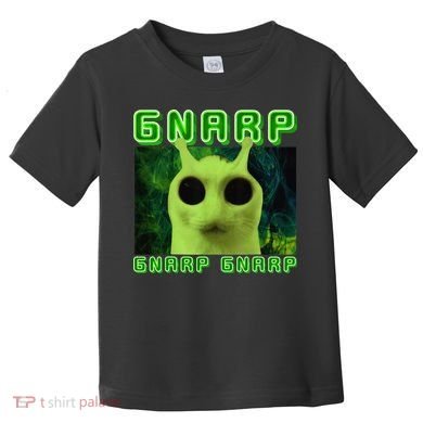 Gnarp Gnarp Cat Silly Alien Meme Cat Meme Brainrot Memes Toddler T-Shirt