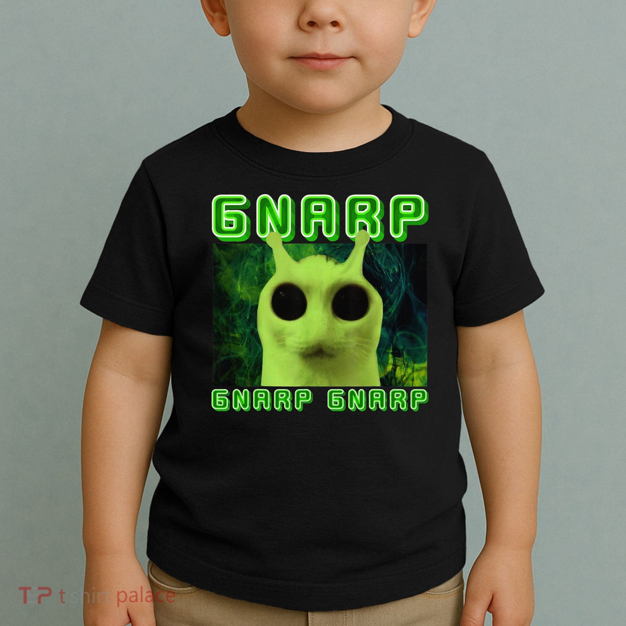 Gnarp Gnarp Cat Silly Alien Meme Cat Meme Brainrot Memes Toddler T-Shirt