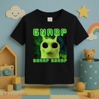 Gnarp Gnarp Cat Silly Alien Meme Cat Meme Brainrot Memes Toddler T-Shirt thumb 3