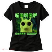Gnarp Gnarp Cat Silly Alien Meme Cat Meme Brainrot Memes Women's T-Shirt thumb 0