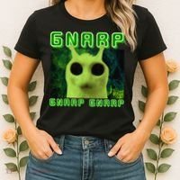 Gnarp Gnarp Cat Silly Alien Meme Cat Meme Brainrot Memes Women's T-Shirt thumb 2