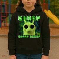 Gnarp Gnarp Cat Silly Alien Meme Cat Meme Brainrot Memes Kids Hoodie thumb 3