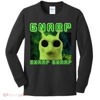 Gnarp Gnarp Cat Silly Alien Meme Cat Meme Brainrot Memes Kids Long Sleeve Shirt thumb 0