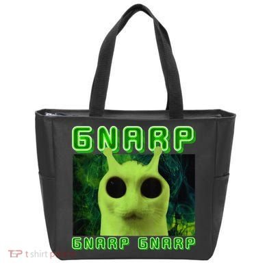 Gnarp Gnarp Cat Silly Alien Meme Cat Meme Brainrot Memes Tote Bag