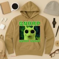 Gnarp Gnarp Cat Silly Alien Meme Cat Meme Brainrot Memes Hoodie thumb 3