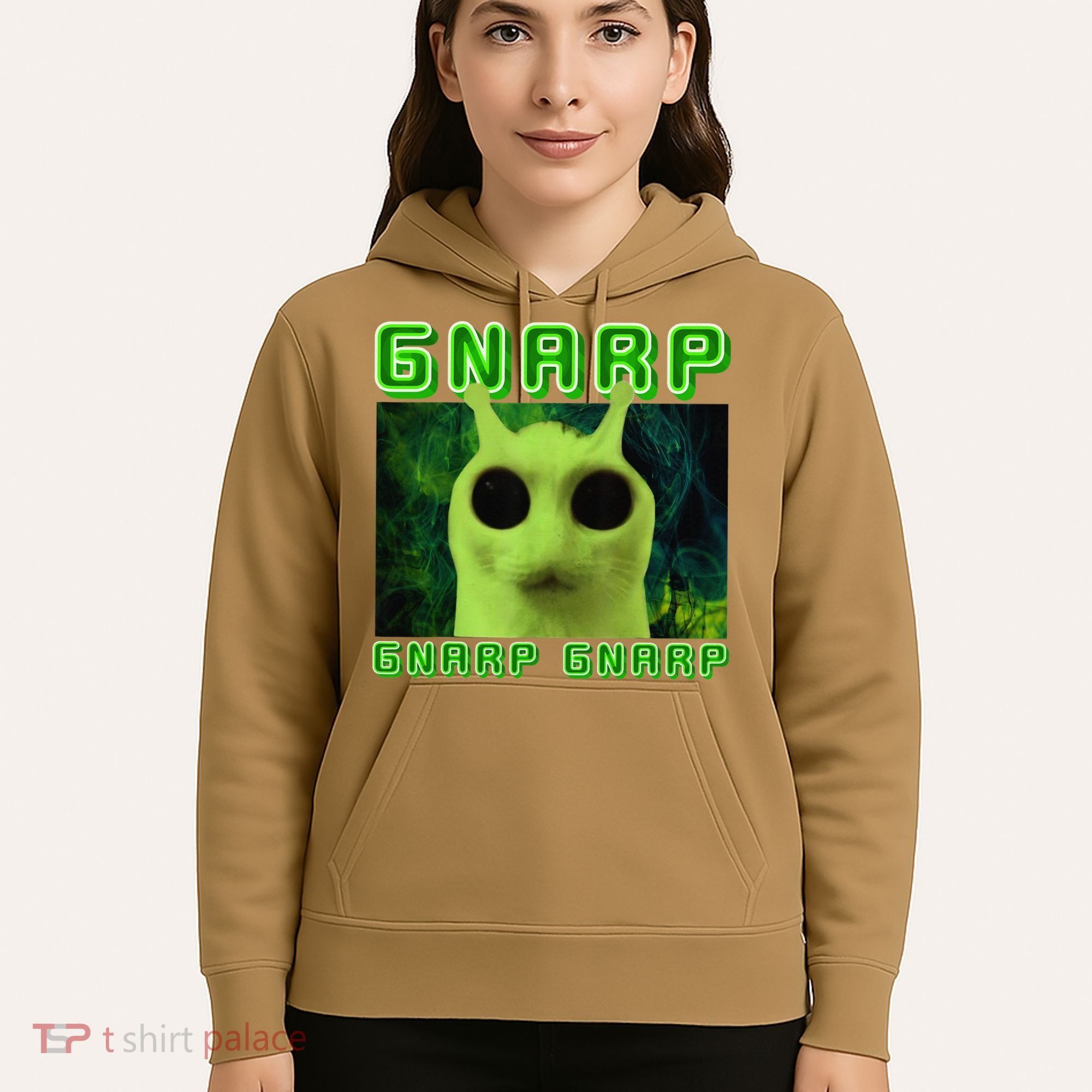 Gnarp Gnarp Cat Silly Alien Meme Cat Meme Brainrot Memes Hoodie