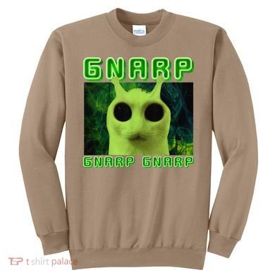 Gnarp Gnarp Cat Silly Alien Meme Cat Meme Brainrot Memes Sweatshirt