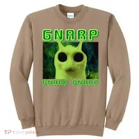 Gnarp Gnarp Cat Silly Alien Meme Cat Meme Brainrot Memes Sweatshirt thumb 0