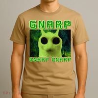 Gnarp Gnarp Cat Silly Alien Meme Cat Meme Brainrot Memes T-Shirt thumb 3