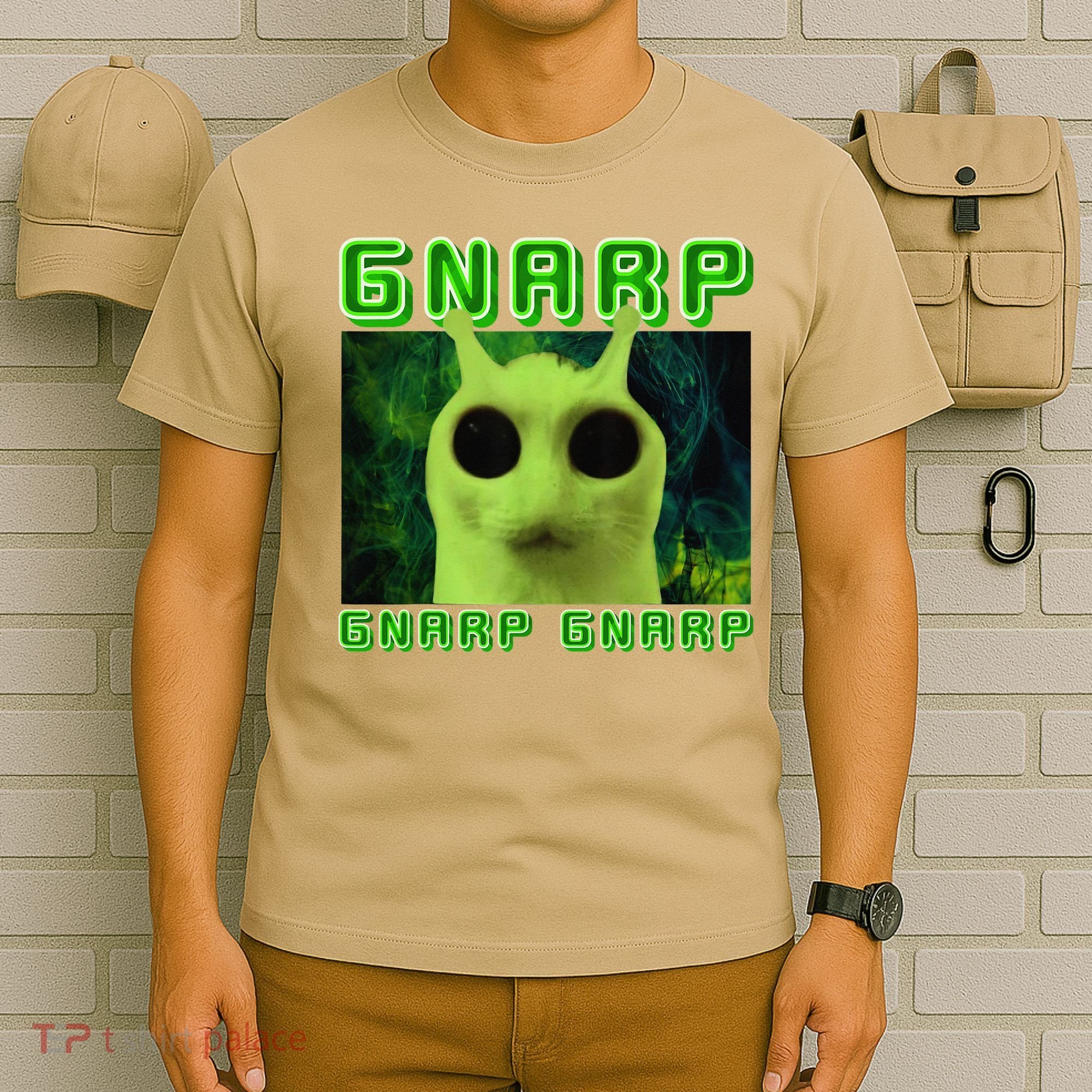 Gnarp Gnarp Cat Silly Alien Meme Cat Meme Brainrot Memes T-Shirt