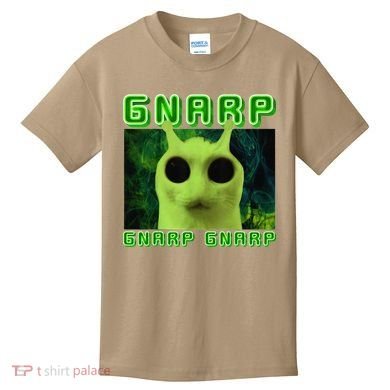 Gnarp Gnarp Cat Silly Alien Meme Cat Meme Brainrot Memes Kids T-Shirt