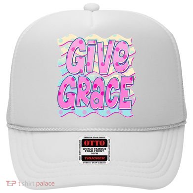 Give Grace Colorful Inspirational Quote for Positive Vibes Hat