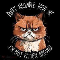 Grumpy Ginger Cat DonT Meowdl With Me IM Not Kitten Around Women's Hoodie thumb 2