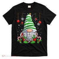 Gamer Gnome Christmas Pajamas Matching Family Group T-Shirt thumb 0