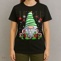 Gamer Gnome Christmas Pajamas Matching Family Group T-Shirt thumb 4