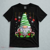 Gamer Gnome Christmas Pajamas Matching Family Group T-Shirt thumb 5