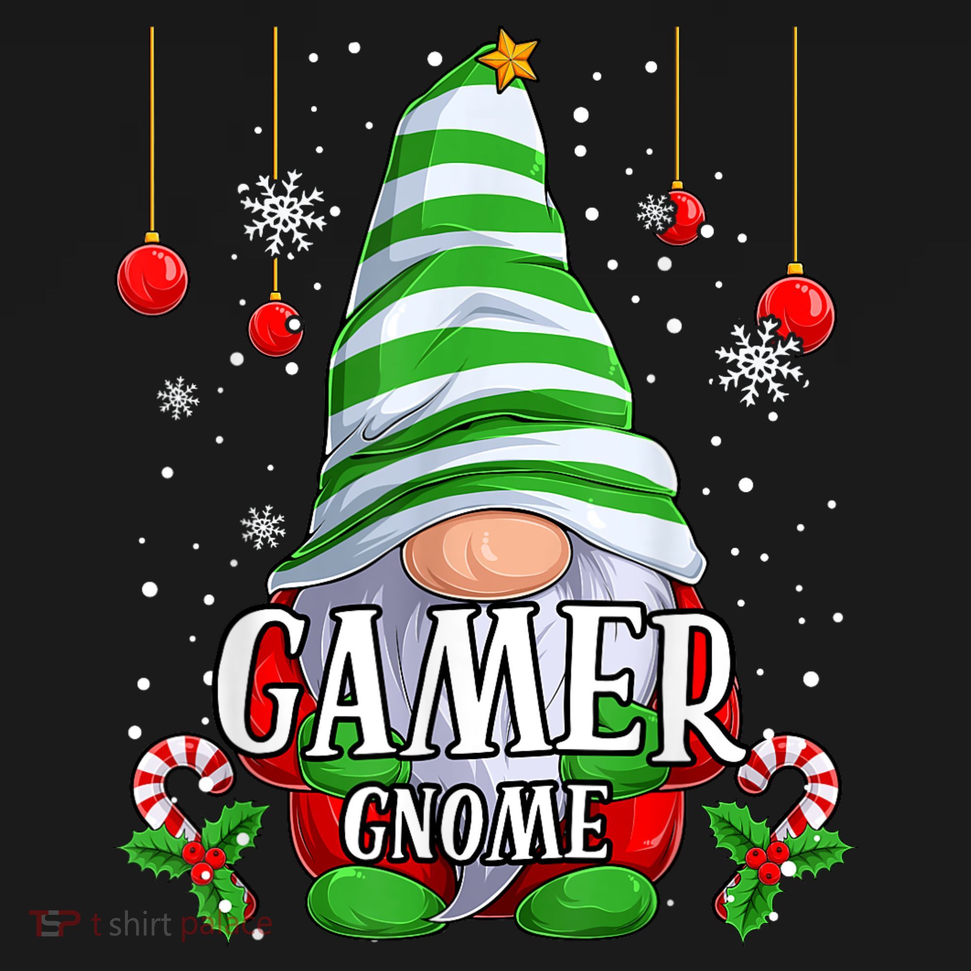 Gamer Gnome Christmas Pajamas Matching Family Group Baby Bodysuit