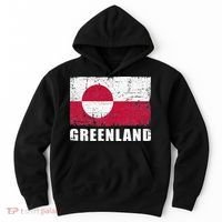 Greenland Grunge Country Flag Hoodie thumb 0