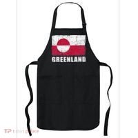 Greenland Grunge Country Flag Apron thumb 0