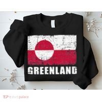 Greenland Grunge Country Flag Sweatshirt thumb 2