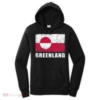 Greenland Grunge Country Flag Women's Hoodie thumb 0