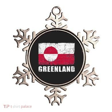Greenland Grunge Country Flag Ornament