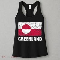 Greenland Grunge Country Flag Women's Tank Top thumb 3