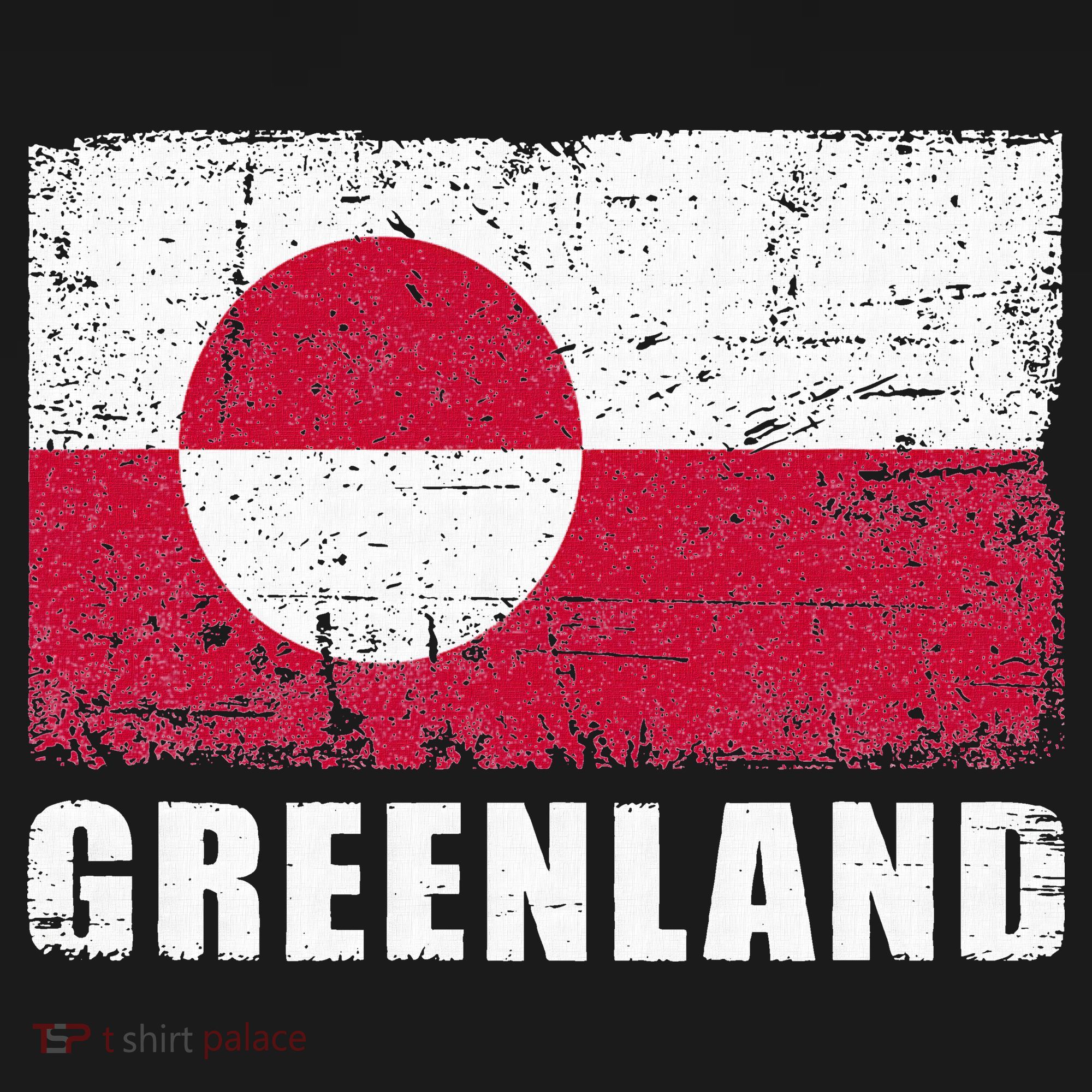 Greenland Grunge Country Flag Women's Tank Top