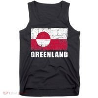 Greenland Grunge Country Flag Tank Top thumb 0